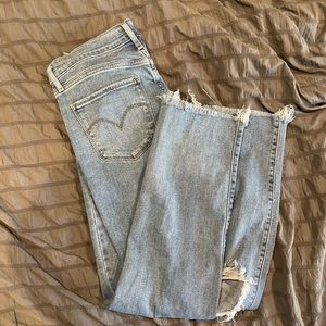 Levi’s 724 High Rise Straight a cropped Jeans